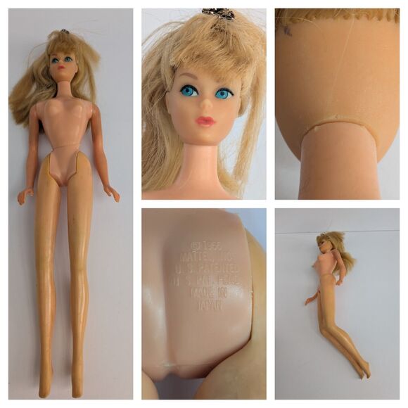 VTG 1960s Barbie Doll Lot w/ Case, Clothes, Blow-Up Furniture Accessories - Picture 9 of 11